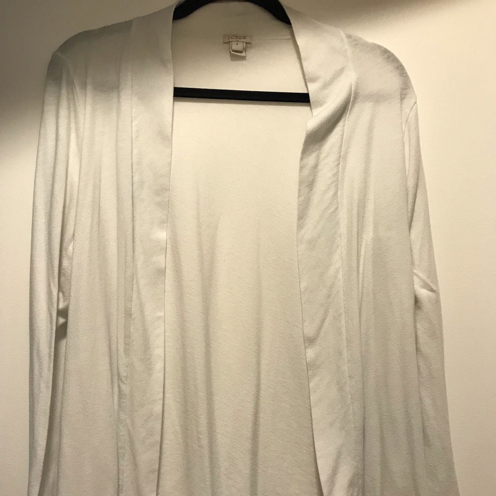 White J Crew Cardigan
